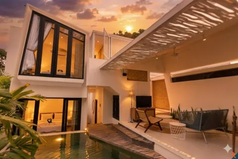 Vila 2 kamar tidur di Tibubeneng, Badung, Bali (10957)