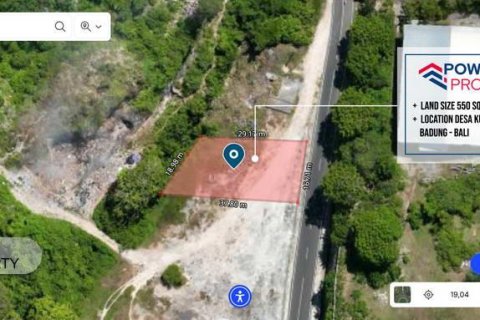 Tanah kavling 550m2 di Kuta Selatan, Badung, Bali (13807)