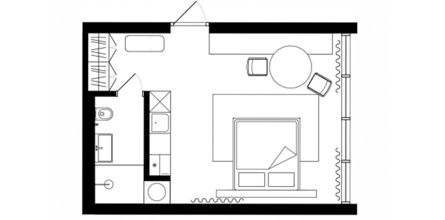 Apartemen studio di The HEIGHTS, Mengwi, Badung, Bali (9679)