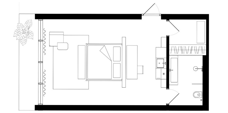 Apartemen studio di The HEIGHTS, Mengwi, Badung, Bali (9678)