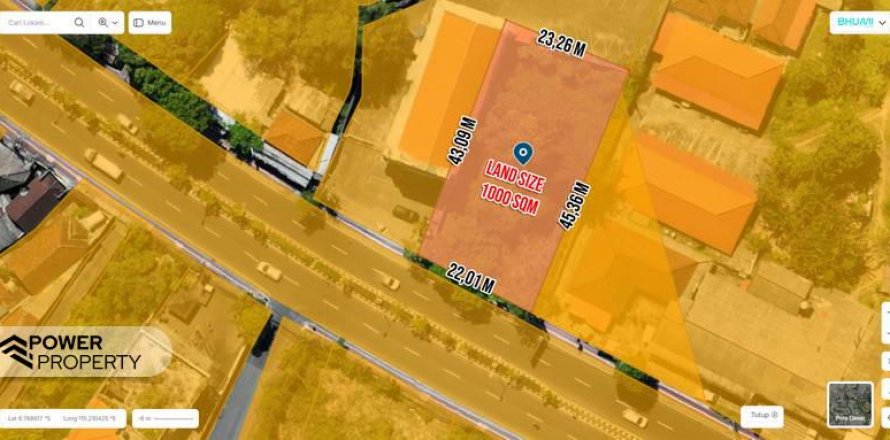 1000m2 Land in Nusa Dua, Badung, Bali (8696)