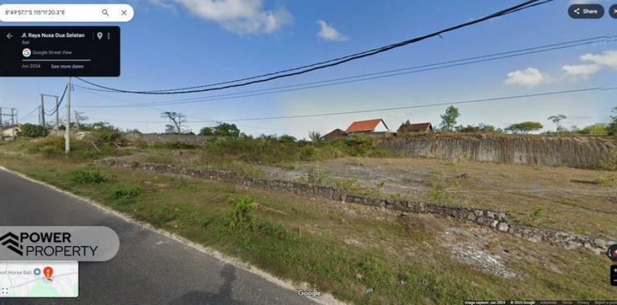 Tanah kavling 1380m2 di Kuta Selatan, Badung, Bali (8433)