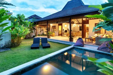 Vila 2 kamar tidur di Kerobokan, Badung, Bali (10897)