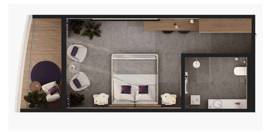 Studio Apartment in Melasti Arcade, Ungasan, Badung, Bali (10493)