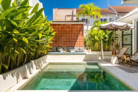 Vila 2 kamar tidur di Tibubeneng, Badung, Bali (13939)