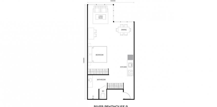 1 bedroom Penthouse in Parq Ubud, Tegallalang, Gianyar, Bali (5529)