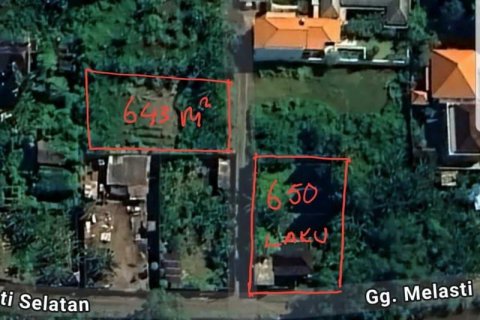 Земельный участок 644м2 в Гианьяр, Бали (5217) 8