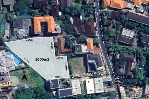 Tanah kavling 2000m2 di Canggu, Badung, Bali (9209)