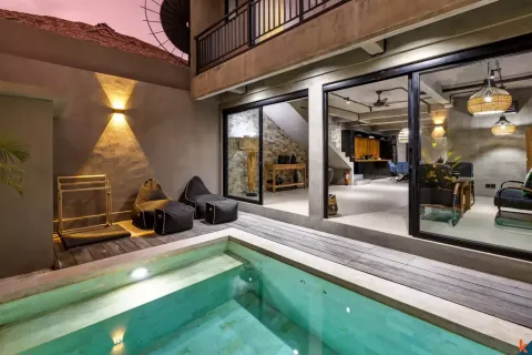 Vila 1 kamar tidur di Kerobokan, Badung, Bali (11517)