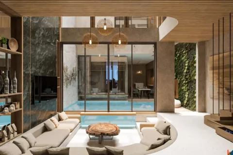 Vila 4 kamar tidur di Tibubeneng, Badung, Bali (11369)