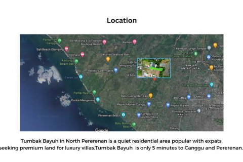 Tanah kavling 844m2 di Canggu, Badung, Bali (683) 2
