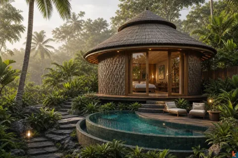 Vila 1 kamar tidur di Ubud, Gianyar, Bali (13746)