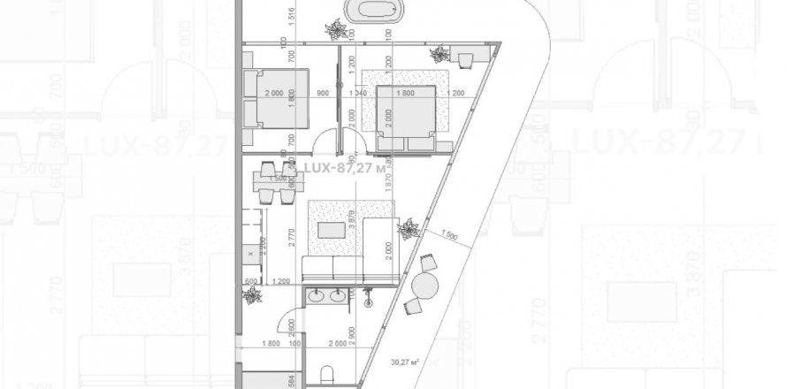 2 bedrooms Apartment in Anta Residence Canggu, Canggu, Badung, Bali (5562)