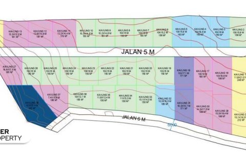 Tanah kavling 150m2 di Kuta Selatan, Badung, Bali (13985)