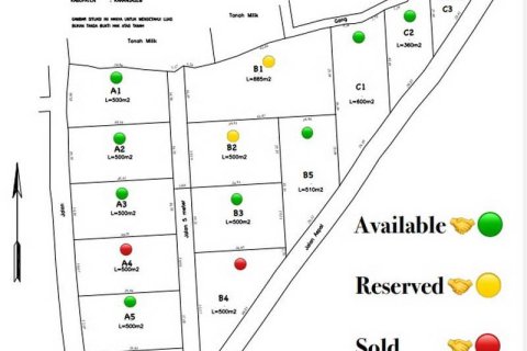 500m2 Land in Karangasem, Karang Asem, Bali (13982)