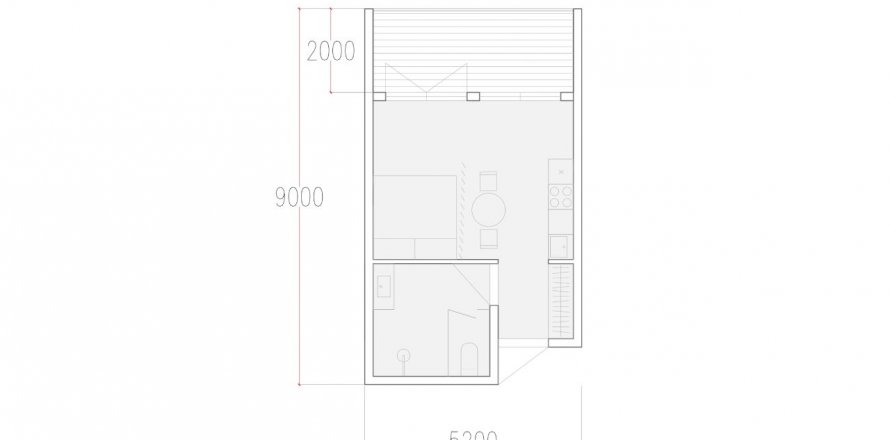 1 bedroom Apartment in Parq Citadel, Ungasan, Badung, Bali (5524)