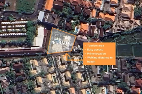 Tanah kavling di Seminyak, Badung, Bali (14132)