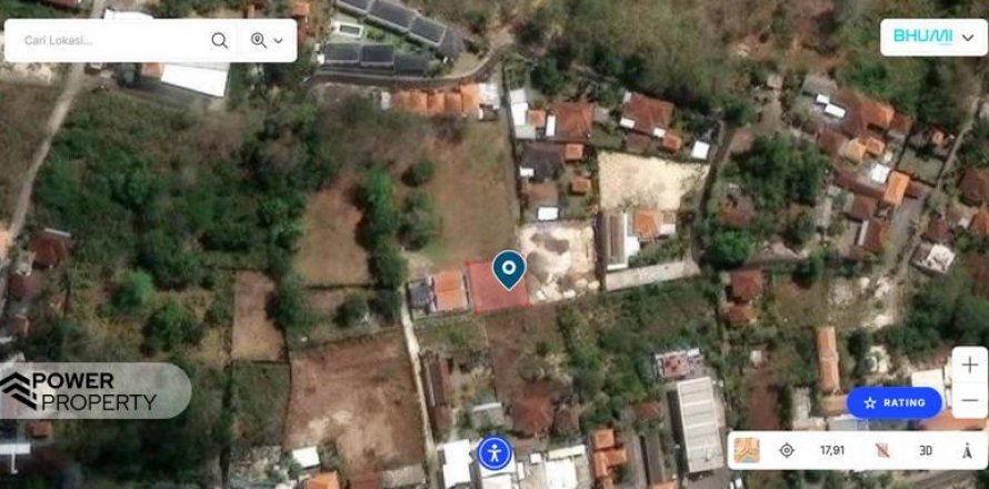 Tanah kavling 400m2 di Kuta Selatan, Badung, Bali (13908)