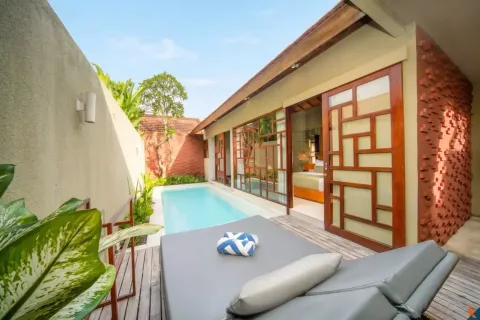 Vila 1 kamar tidur di Tibubeneng, Badung, Bali (14020)